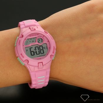 Zegarek dla dziewczynki elektroniczny w kolorze różowym XoniX IV 002 (5).jpg
